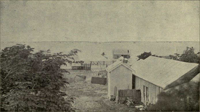Western River In Flood. Looking South From Railway Station. Western River In Flood. Looking South From Railway Station.