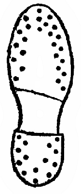 NAILS IN GOLFING BOOTS AND SHOES.