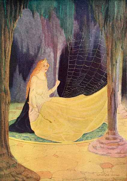 "HE SAW A GIRL SITTING IN THE MOUNTAIN HALL, WEAVING A WEB OF GOLD."