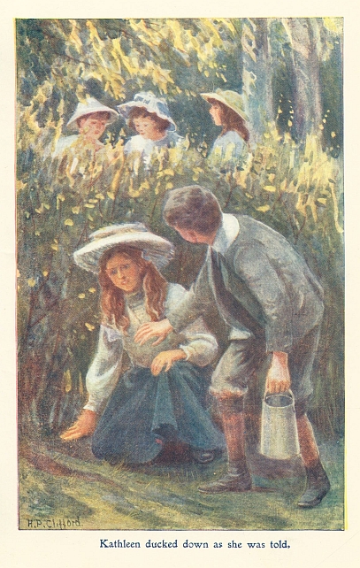 Kathleen ducked down as she was told.