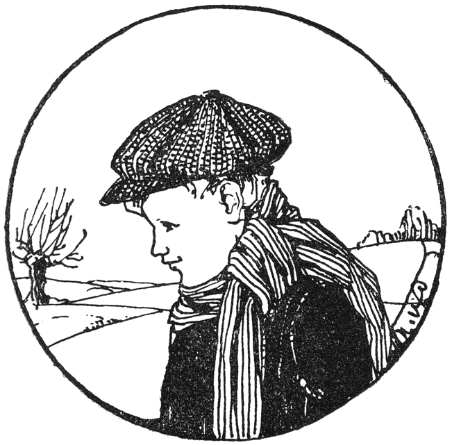 Cobus met een bouffante (lange gebreide wollen das).