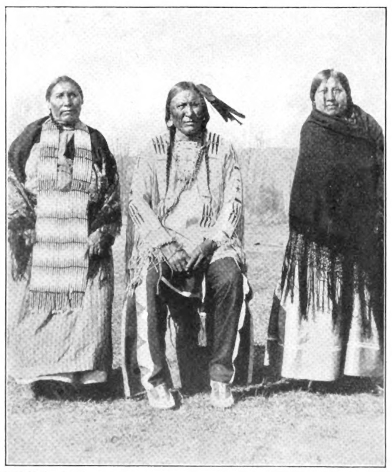 Wooden Leg with his wife and daughter