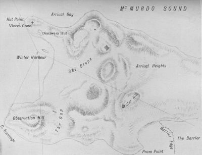 Hut Point&mdash;E. A. Wilson, del.