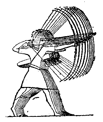 Fig 171.--Archers, as represented on walls of Medinet
Hab�. 