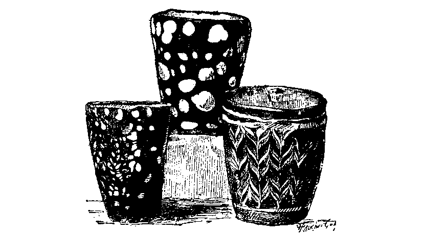 Fig 228.--Parti-coloured glass goblets of Nesikhons�.