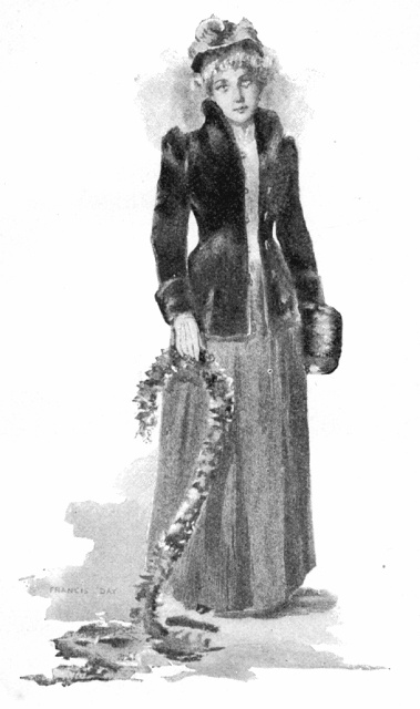 "A LADY IN SEALSKIN&mdash;EYES OF BLUE, AND TANGLED TRESSES OF SNOW-FLECKED GOLD."&mdash;Page 89.