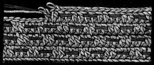 FIG. 439.
CROCHET WITH SOUTACHE OR LACET (BRAID).