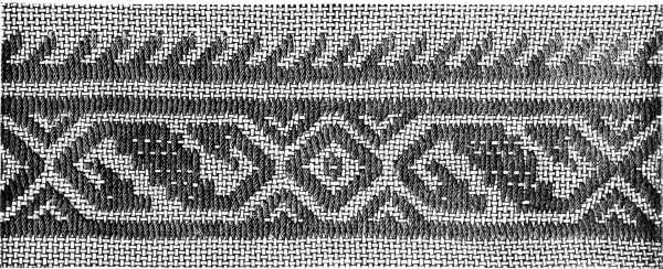 FIG. 866. MOROCCO EMBROIDERY.
BORDER AND INSERTION SUITABLE FOR FIG. 863.