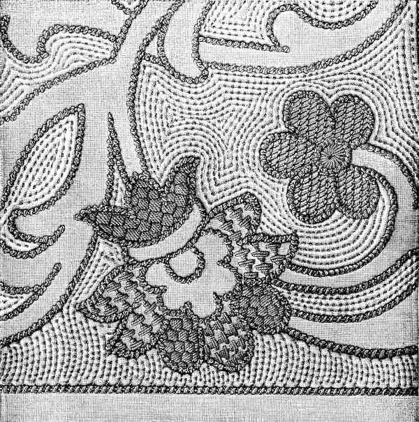 FIG. 876. PATTERN FOR PIQU&Eacute; EMBROIDERY.