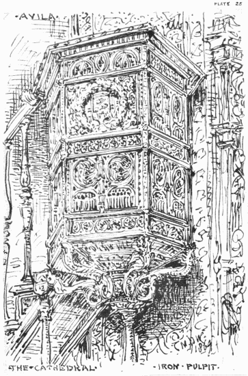 PLATE 25
AVILA THE CATHEDRAL. IRON PULPIT.
MDW 1869