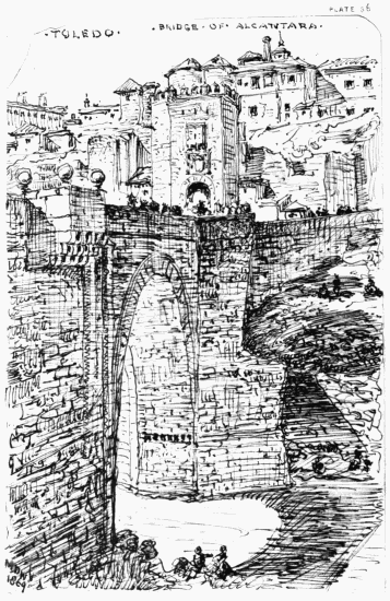 PLATE 36
TOLEDO
BRIDGE OF ALCANTARA
MDW 1869