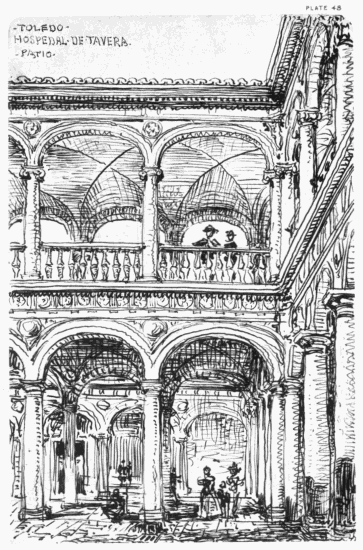 PLATE 48
TOLEDO
HOSPEDAL DE TAVERA PATIO
MDW 1869