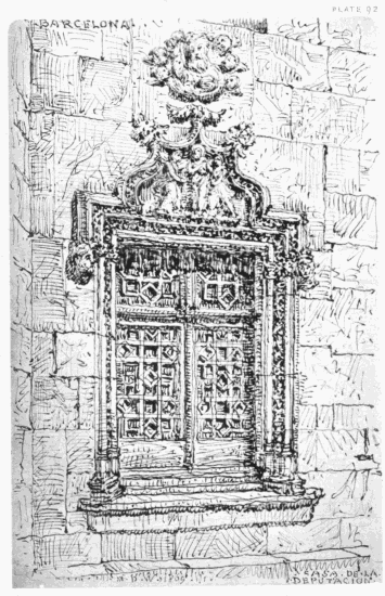 PLATE 92
BARCELONA
CASA DE LA DEPUTACION
MDW 1869