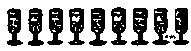 nine wine cups