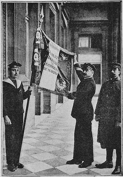 Phot. Excelsior
THE FLAG OF THE BRIGADE
