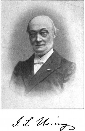 Portr�tfoto og signatur: J. L. Ussing