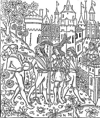 Fig. 36.&mdash;Fac-similé d'une des estampes des Déduits de la Chasse