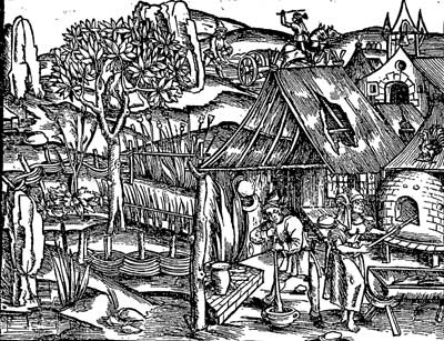 Fig. 32.&mdash;La pr�paration du moretum