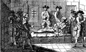 Fig. 33.&mdash;Le r�gicide Damiens dans son cachot