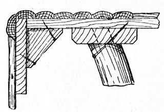 Fig. 44.&mdash;Part Vertical Section of Top of Hexagonal Table.
