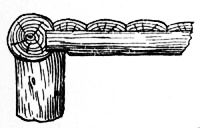 Fig. 56.&mdash;Vertical Section, showing Front Rail, Cross Rail, and Battens.