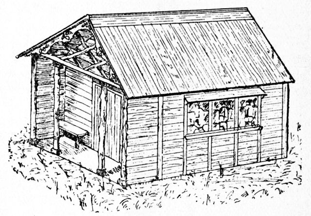 Fig. 142.&mdash;Garden Snuggery.