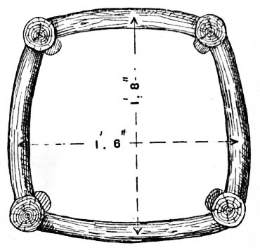 Fig. 48.&mdash;Plan of Armchair Seat Frame.