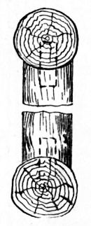 Fig. 97.&mdash;Section of Cottage Porch at Gable.