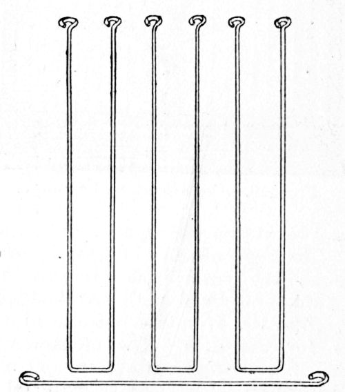 Fig. 118.&mdash;Construction of Door Wires for Aviary.