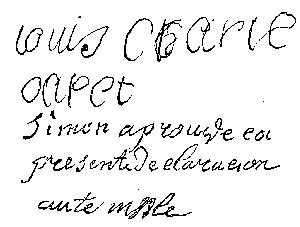 Fac-simil� d'�criture.