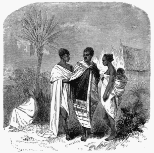 Hovas of Madagascar&mdash;Men, Woman, and Child.
