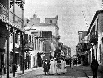 Stra�e in Port Said.