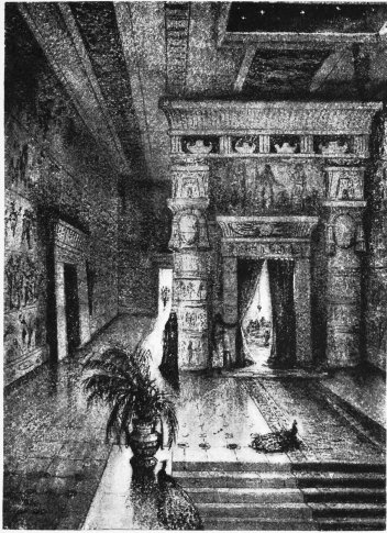 AN ANCIENT EGYPTIAN CORRIDOR

(From a sepia sketch by the Author)