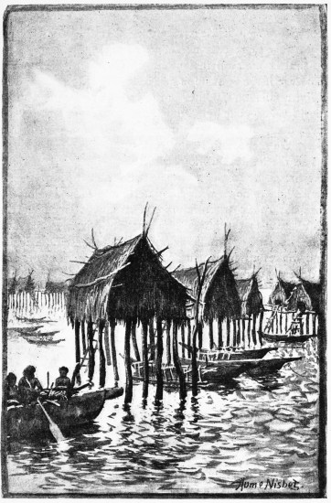 A NEW GUINEA VILLAGE

(A study of lighting from behind)