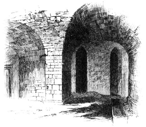 CRYPT: REMAINS OF THE COLLEGIATE CHURCH
OF ST. MARTIN-LE-GRAND, N.E.