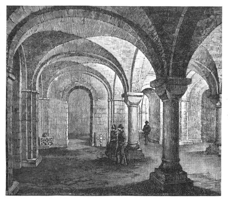 CRYPT IN BOW CHURCH, FROM THE NORTH SIDE, NEAR THE EAST END
OF THE NAVE