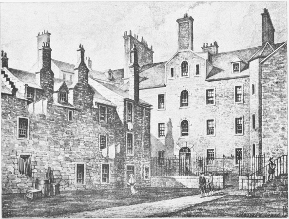 The Old Excise Office, Chessel’s Court, Canongate.

(From a Drawing by Bruce J. Home.)