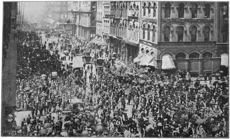 Image not available: CHICAGO STREET LIFE, WASHINGTON STREET AND WABASH
AVENUE.