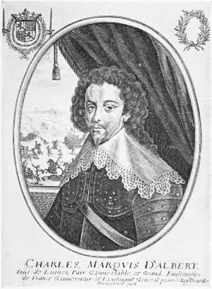 Image unavailable: CHARLES D’ALBERT, DUC DE LUYNES, CONSTABLE OF FRANCE.

From a contemporary print.