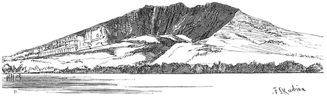 Vulkan Yriga von Ost-S&uuml;d-Ost.